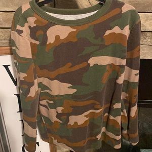 Boys camo long sleeve shirt